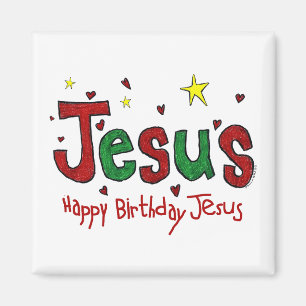 Alles Gute zum Geburtstag Jesus Magnet