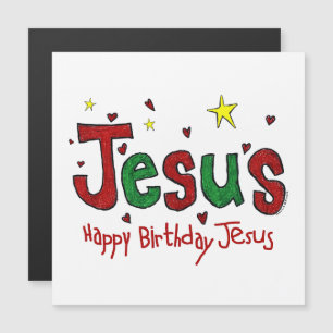 Alles Gute zum Geburtstag Jesus Magnetkarte