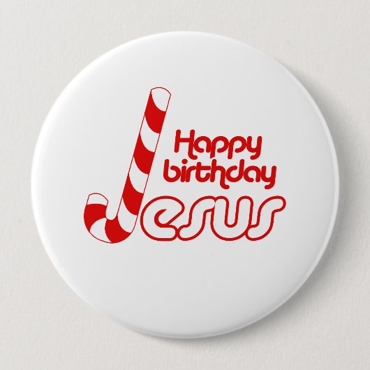 ALLES GUTE ZUM GEBURTSTAG JESUS - .PNG BUTTON (Vorderseite)