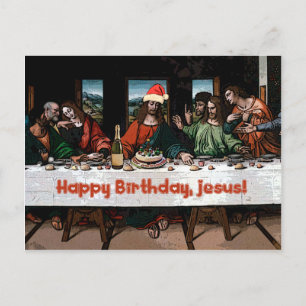 Alles Gute zum Geburtstag, Jesus! Postkarte