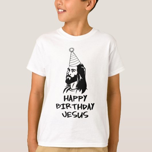 Alles Gute zum Geburtstag Jesus T-Shirt (Vorderseite)