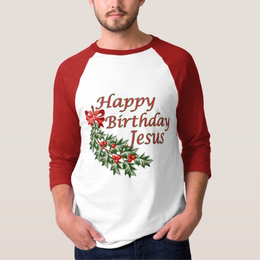 Alles Gute zum Geburtstag Jesus T-Shirt (Vorderseite)