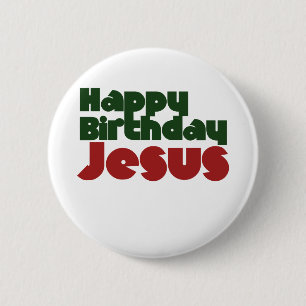 Alles Gute zum Geburtstag Jesus Weihnachten Button