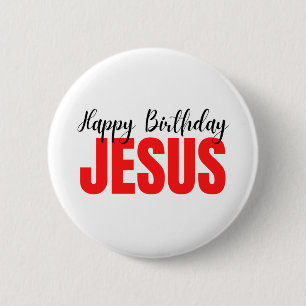 Alles Gute zum Geburtstag Jesus Weihnachten Button
