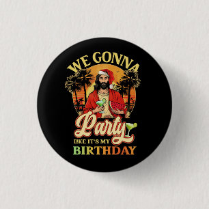 Alles Gute zum Geburtstag Jesus Weihnachten Sommer Button