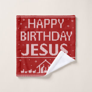 Alles Gute zum Geburtstag Jesus Weihnachten Sweate Badhandtuch Set