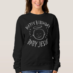 Alles Gute zum Geburtstag Jesus - Weihnachts-Halbp Sweatshirt
