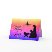 Alles Gute zum Geburtstag Jesus, Weihnachts-Krippe