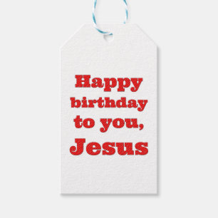 Alles Gute zum Geburtstag, Jesus, Weihnachtsgesche Geschenkanhänger