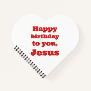 Alles Gute zum Geburtstag, Jesus, Weihnachtsgesche Notizblock