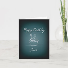 Alles Gute zum Geburtstag Jesus, Weihnachtskarte Karte