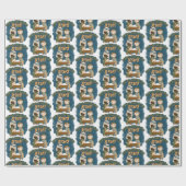Alles Gute zum Geburtstag Jesus Wrapping Paper Geschenkpapier (Flach)
