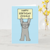 Alles Gute zum Geburtstag Joshua Karte (Gelbe Blume)