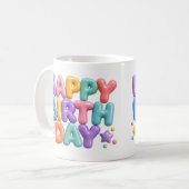 Alles Gute zum Geburtstag Kaffeetasse (Vorderseite Links)