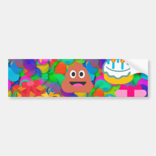 Alles Gute zum Geburtstag Kakaosymbol Autoaufkleber