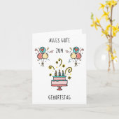 Alles Gute zum Geburtstag Karte (Gelbe Blume)