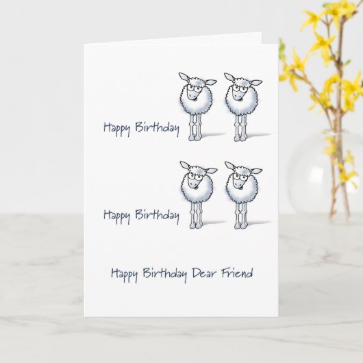 Alles Gute zum Geburtstag! Karte (Gelbe Blume)