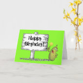 Alles Gute zum Geburtstag! Karte (Gelbe Blume)