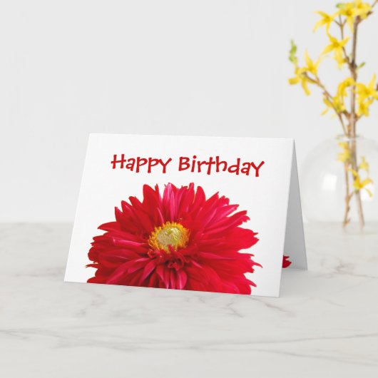 Alles Gute zum Geburtstag Karte (Gelbe Blume)