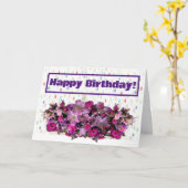 Alles Gute zum Geburtstag! Karte (Gelbe Blume)