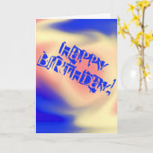 Alles Gute zum Geburtstag! Karte (Gelbe Blume)