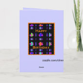 Alles Gute zum Geburtstag! Karte (Rückseite)