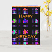 Alles Gute zum Geburtstag! Karte (Gelbe Blume)