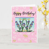 Alles Gute zum Geburtstag! Karte (Gelbe Blume)