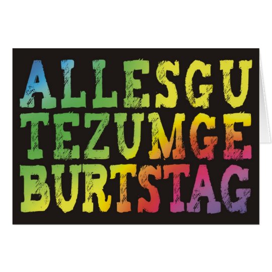 Alles Gute zum Geburtstag Karte