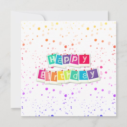 Alles Gute zum Geburtstag Karte (Vorderseite)