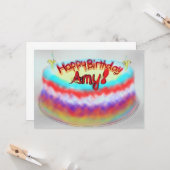 Alles Gute zum Geburtstag! Karte (Vorderseite/Rückseite Beispiel)