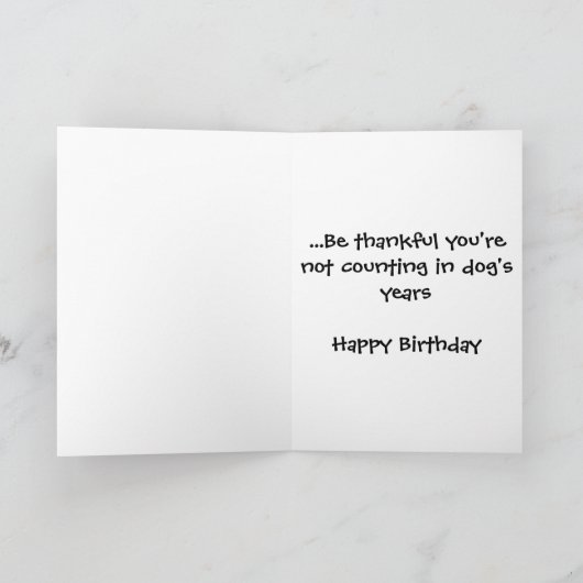 Alles Gute zum Geburtstag Karte (Innenseite)