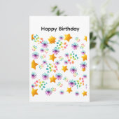 Alles Gute zum Geburtstag Karte (Stehend Vorderseite)