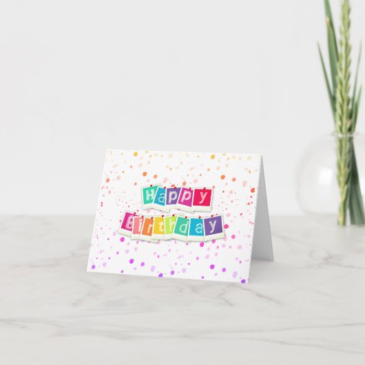 Alles Gute zum Geburtstag Karte (Vorderseite)