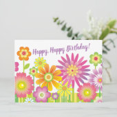 Alles Gute zum Geburtstag! Karte (Stehend Vorderseite)