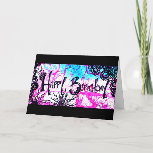 Alles Gute zum Geburtstag Karte (Vorderseite)