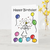 Alles Gute zum Geburtstag Karte (Gelbe Blume)