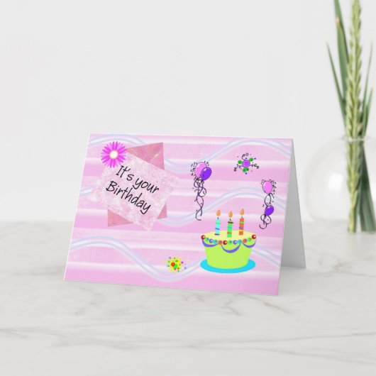 Alles Gute zum Geburtstag Karte (Vorderseite)