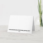 Alles Gute zum Geburtstag Karte (Rückseite)