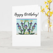 Alles Gute zum Geburtstag! Karte (Gelbe Blume)