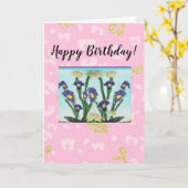 Alles Gute zum Geburtstag! Karte (Gelbe Blume)