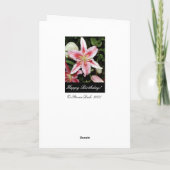 Alles Gute zum Geburtstag! | Karte (Rückseite)