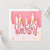 Alles Gute zum Geburtstag Karte (Vorderseite/Rückseite Beispiel)