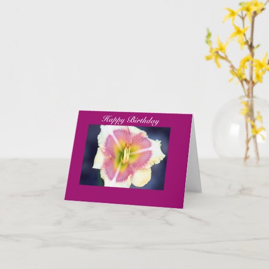 alles Gute zum Geburtstag Karte (Gelbe Blume)