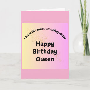 Alles Gute zum Geburtstag Karte für Schwester