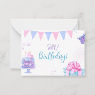 Alles Gute zum Geburtstag Karte mit Luftballons un