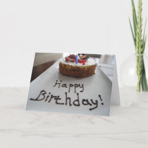 Alles Gute zum Geburtstag! Karte mit Schokoladensi