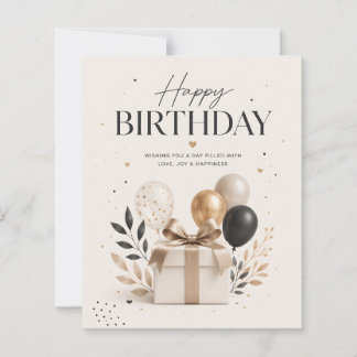 Alles Gute zum Geburtstag Karte | Modern Minimalis