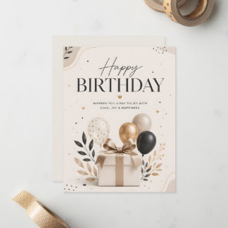 Alles Gute zum Geburtstag Karte | Modern Minimalis