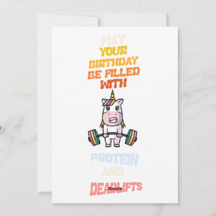 Alles Gute zum Geburtstag Karte Protein und Deadli